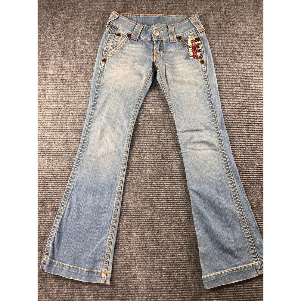 Vintage True Religion Sammy Big T Jeans Womens 26 Bootcut  Made in USA Y2K NWT
